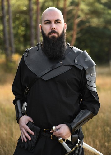 Leder schulterschutz mit - leder,